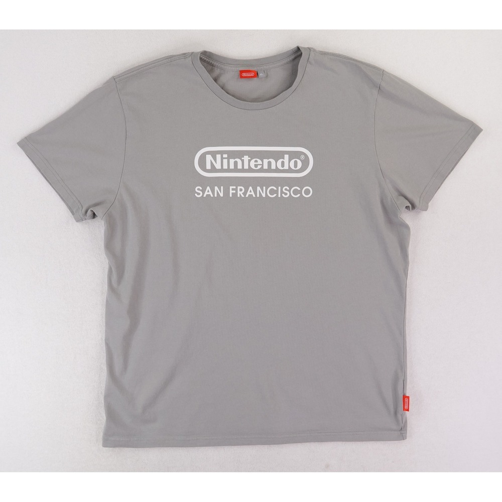 Nintendo T-Shirt Mens XL Gray San Francisco Store Exclusive Graphic Tee